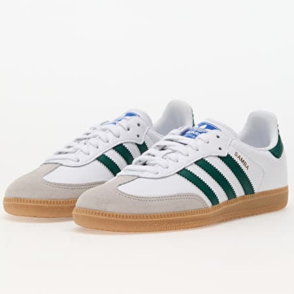 adidas Originals Samba White Green Gum Sneakers